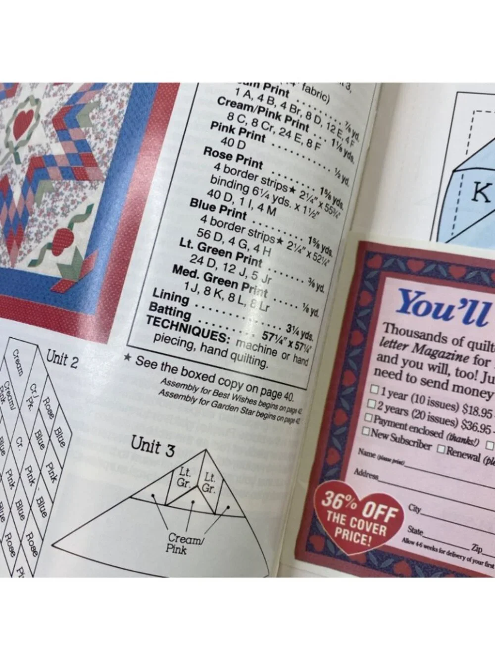 Quiltmaker Magazine No. 20 Early Fall 1990 Quilting Patterns Craft Vintage